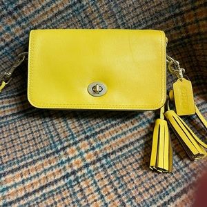 🦋 Coach Yellow Penny Legacy Bag